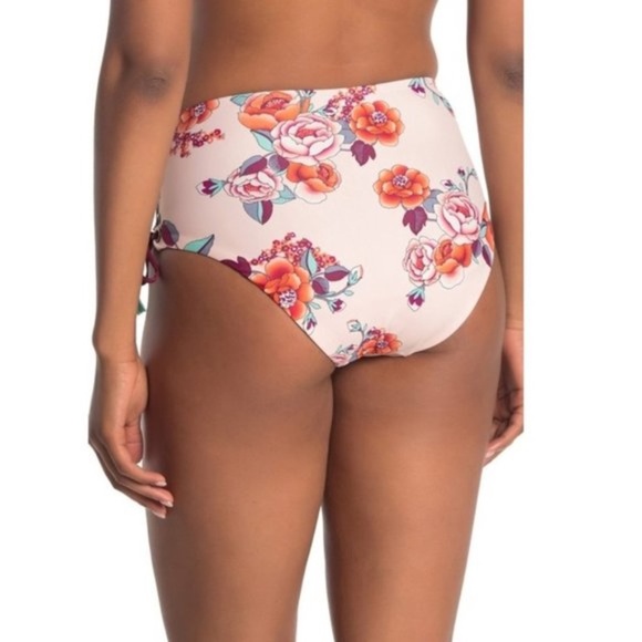 Mossimo Printed High Waist Lace-Up Bikini Bottom - Picture 2 of 5